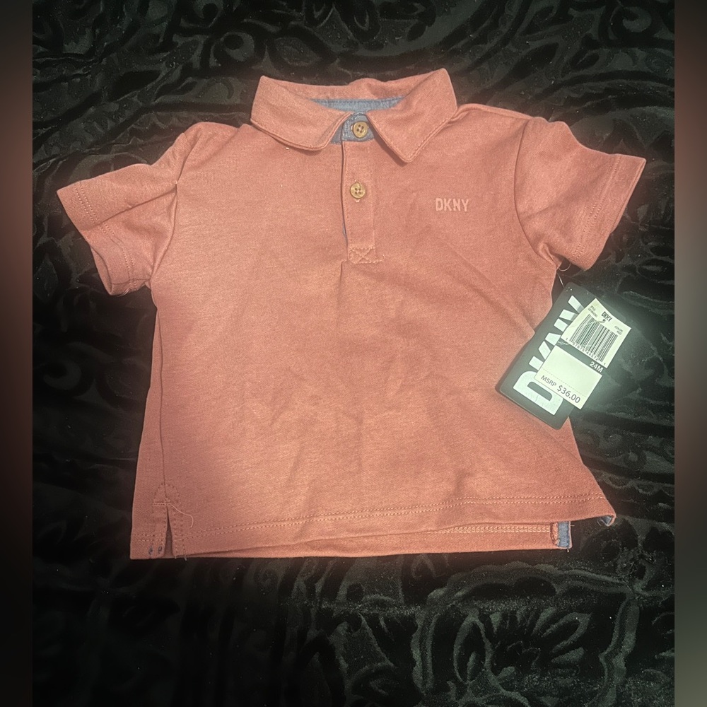 DKNY Kids Polo Shirt - Coral